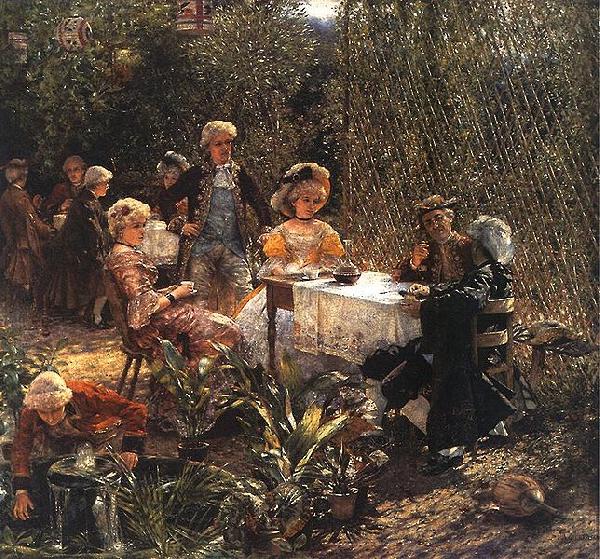 Aleksander Gierymski In the Arbour oil painting image